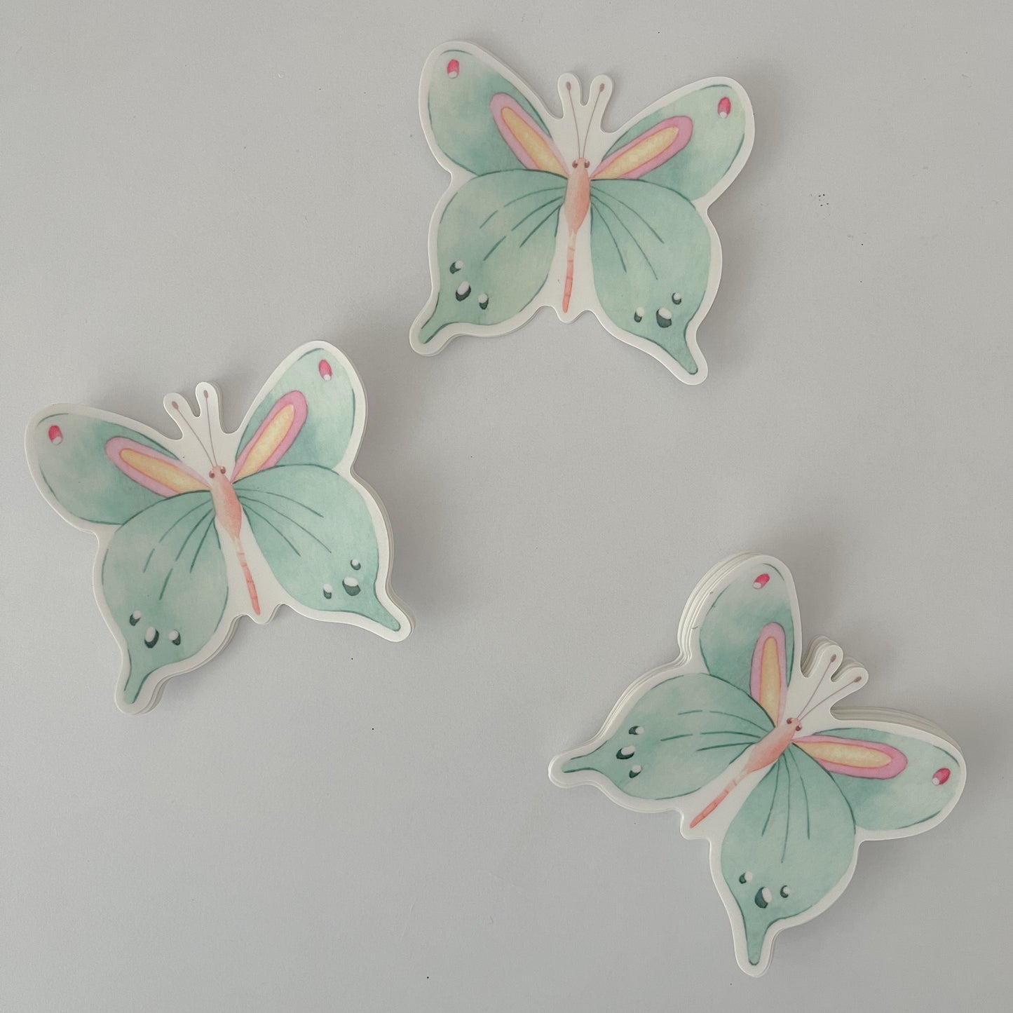 Sticker Mariposa Verde